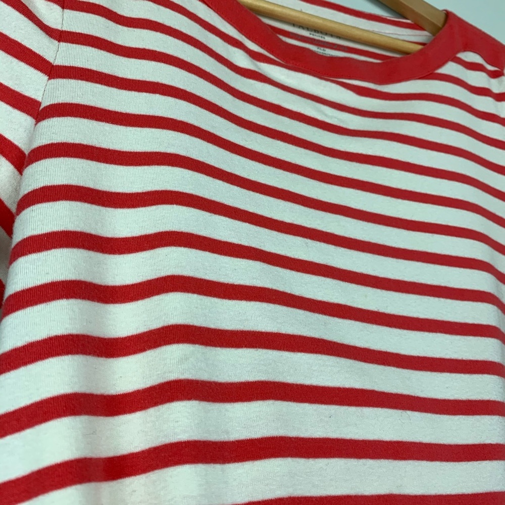 🚫SOLD🚫Talbots Petite Stripe Stretch Tee A12-918 - Picture 5 of 8